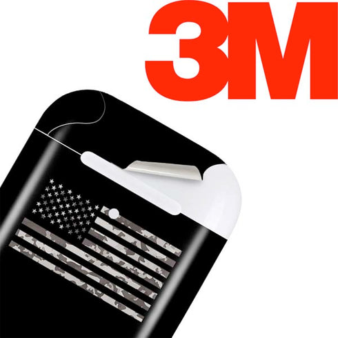 Black and White Camo American Flag Apple AirPods 2 Skin