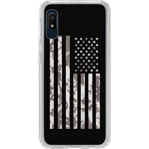 Black and White Camo American Flag Galaxy Cases