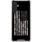 Black and White Camo American Flag Galaxy A17 Clear Case