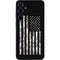 Black and White Camo American Flag Galaxy A35 5G Skin