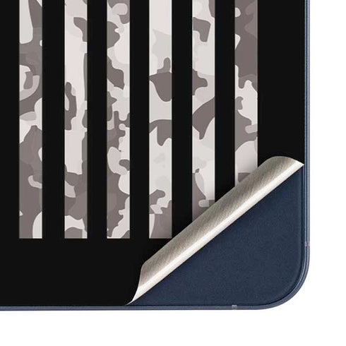 Black and White Camo American Flag Galaxy A35 5G Skin