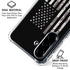 Black and White Camo American Flag Galaxy A36 5G Clear Case