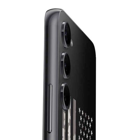 Black and White Camo American Flag Galaxy A54 5G Skin