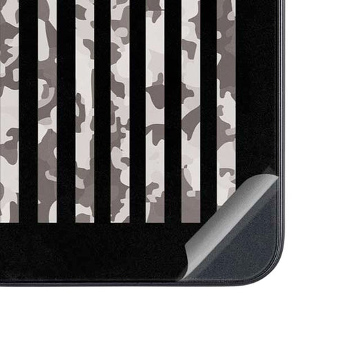 Black and White Camo American Flag Galaxy A54 5G Skin
