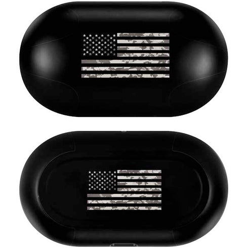 Black and White Camo American Flag Galaxy Buds Skin
