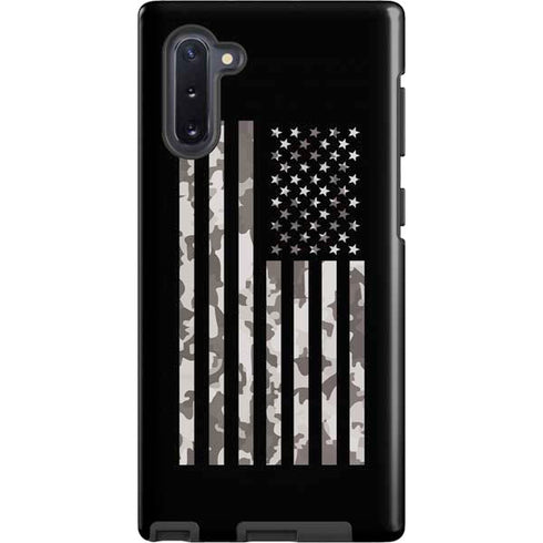 Black and White Camo American Flag Galaxy Cases