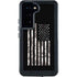 Black and White Camo American Flag Galaxy S24 Waterproof Case