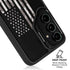 Black and White Camo American Flag Galaxy S25 FE Kickstand Case