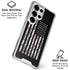 Black and White Camo American Flag Galaxy S25 Ultra Clear Case