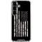 Black and White Camo American Flag Galaxy S26 Clear Case