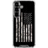 Black and White Camo American Flag Galaxy S26 Clear Case