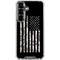 Black and White Camo American Flag Galaxy S26 Plus Clear Case