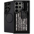 Black and White Camo American Flag Galaxy S26 Ultra Kickstand Case