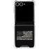 Black and White Camo American Flag Galaxy Z Flip7 Clear Case