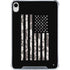 Black and White Camo American Flag iPad 11th Gen (2025) Clear Case