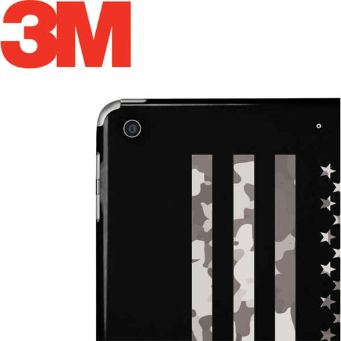 Black and White Camo American Flag Apple iPad Skin