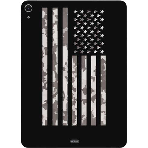 Black and White Camo American Flag Apple iPad Air Skin