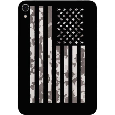 Black and White Camo American Flag Apple iPad Mini Skin