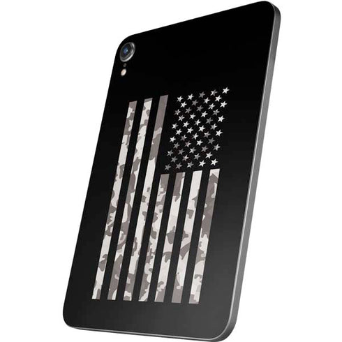 Black and White Camo American Flag Apple iPad Mini Skin