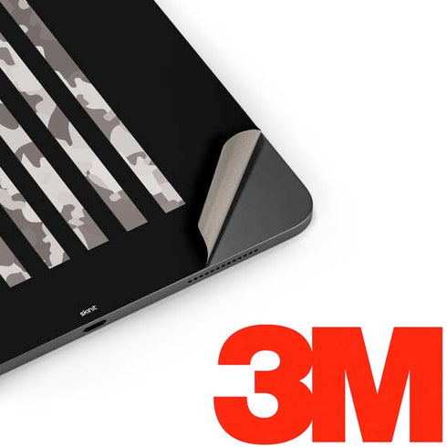 Black and White Camo American Flag Apple iPad Pro Skin