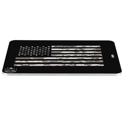 Black and White Camo American Flag iPad Pro 13in M4 (2024) Skin