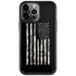 Black and White Camo American Flag iPhone Cases