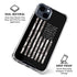 Black and White Camo American Flag iPhone 15 Clear Case