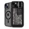 Black and White Camo American Flag iPhone 15 Kickstand Case