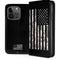 Black and White Camo American Flag iPhone 15 Pro Folio Case