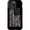 Black and White Camo American Flag iPhone 15 Pro Impact Case