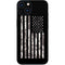 Black and White Camo American Flag iPhone 15 Skin