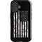 Black and White Camo American Flag iPhone 16 Impact Case