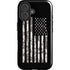Black and White Camo American Flag iPhone 16 Plus Magsafe Impact Case