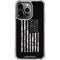 Black and White Camo American Flag iPhone 16 Pro Clear Case