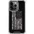 Black and White Camo American Flag iPhone 16 Pro Clear Case
