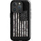 Black and White Camo American Flag iPhone 16 Pro Impact Case
