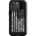 Black and White Camo American Flag iPhone 16 Pro Impact Case