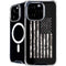 Black and White Camo American Flag iPhone 16 Pro MagSafe Case