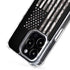 Black and White Camo American Flag iPhone 16 Pro MagSafe Case