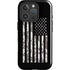Black and White Camo American Flag iPhone 16 Pro Magsafe Impact Case