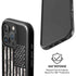 Black and White Camo American Flag iPhone 16 Pro Magsafe Impact Case