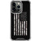 Black and White Camo American Flag iPhone 16 Pro Max Clear Case