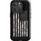 Black and White Camo American Flag iPhone 16 Pro Max Impact Case
