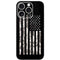 Black and White Camo American Flag iPhone 16 Pro Skin