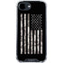Black and White Camo American Flag iPhone 16e Clear Case
