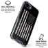 Black and White Camo American Flag iPhone 16e Clear Case