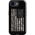 Black and White Camo American Flag iPhone 16e Impact Case