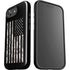 Black and White Camo American Flag iPhone 16e Impact Case