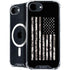Black and White Camo American Flag iPhone 16e MagSafe Case