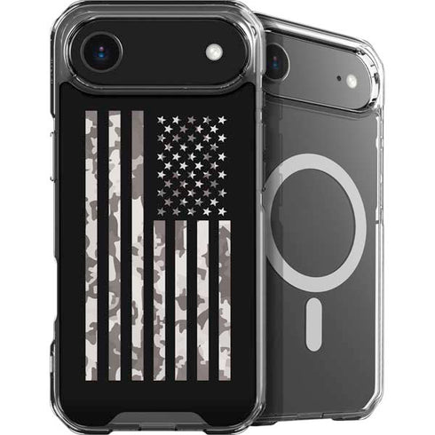 Black and White Camo American Flag iPhone 17 Air MagSafe Case